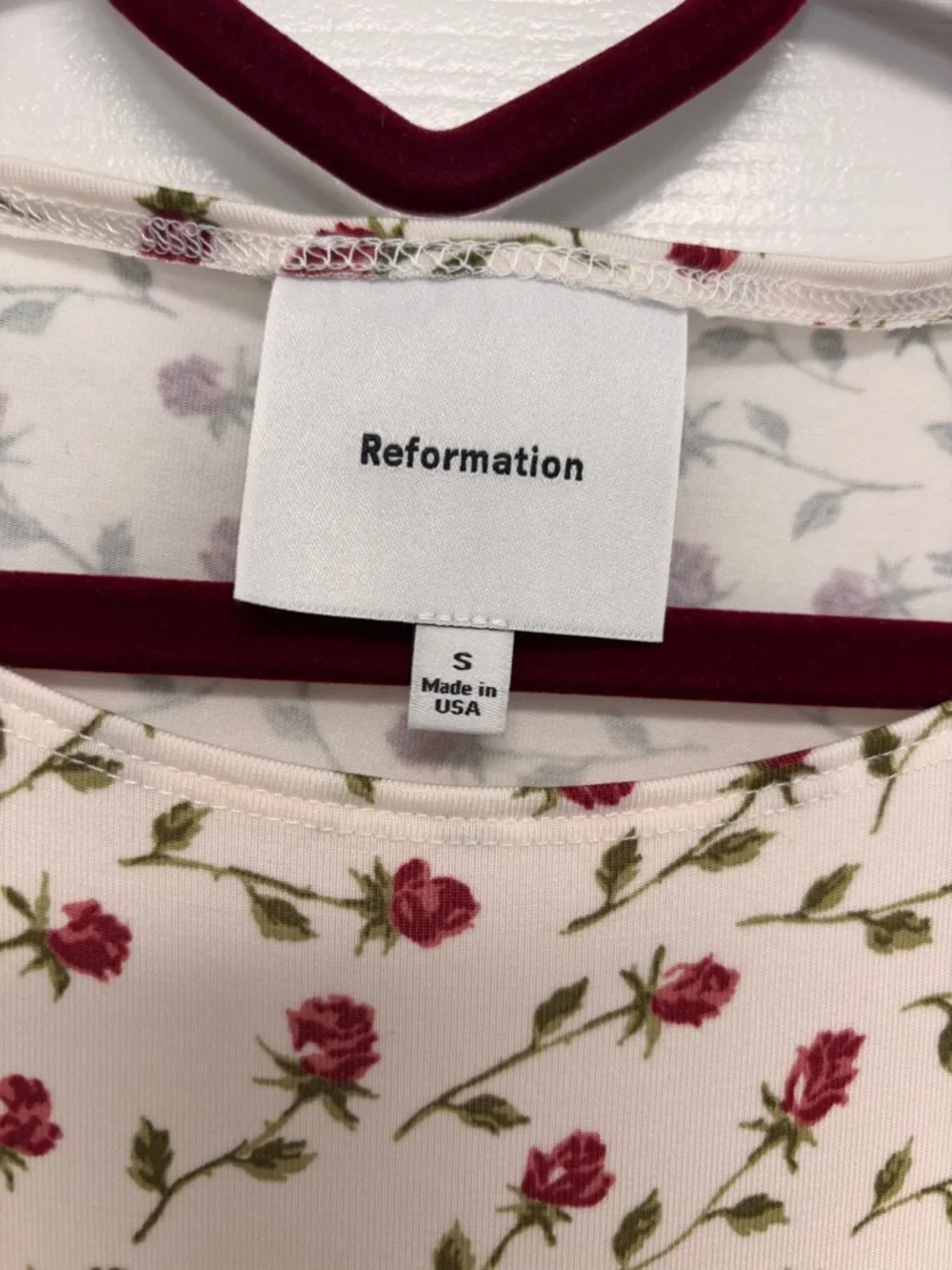 Reformation Dusk knit top in madison floral spring cute - Picture 3 of 4